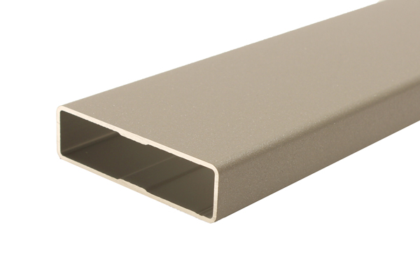 Sichtschutz- & Zaunprofil 65x18mm, 6000mm, Eisenglimmer hell