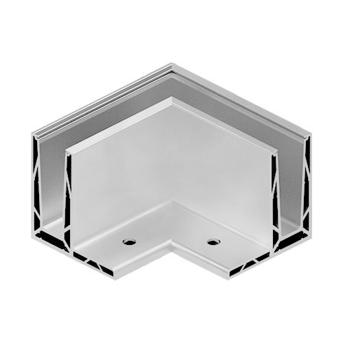 Trans Level 3080 Außenecke, unbehandelt, 0,5kN, für Bodenmontage