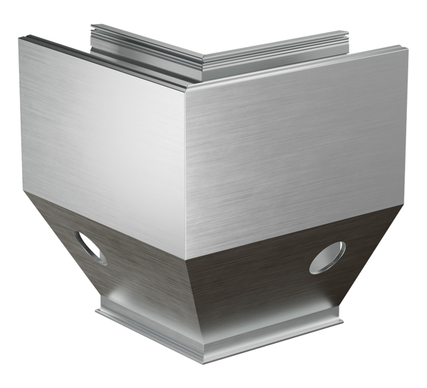 Trans Level 3621 Außenecke, unbehandelt, für Seitenmontage