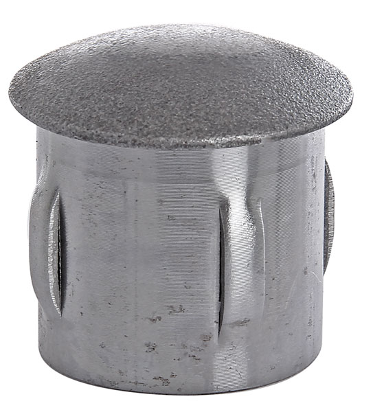 Endkappe Stahl roh, oval, für Rohr 33,7x2,0mm