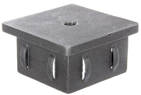 *Endkappe Stahl roh, Gew. M8, für Vierkantrohr 60x60mm