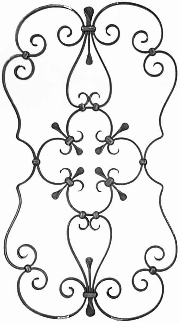 Zierelement klein, aus Zierbögen, 486x875mm, Material 14x6mm