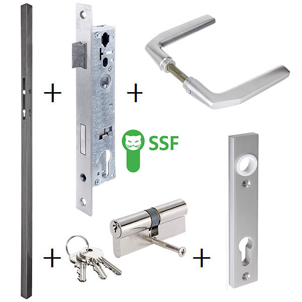 Anschweißprofil-Set QR 40-SSF, Profil 1400x40x40mm