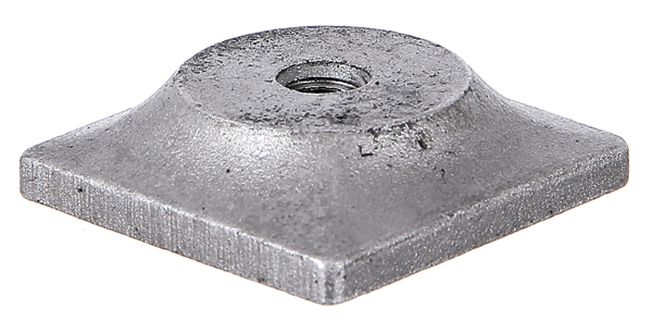 Rohrkappe M8, 42x42mm, Ansatz Ø 28mm