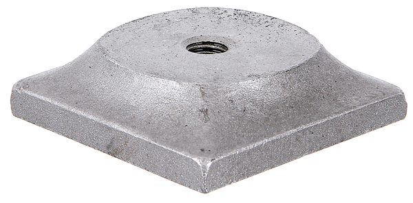 Rohrkappe M10, 62x62mm, Ansatz Ø 44mm