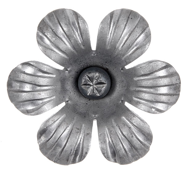 Zierrosette Typ 17, aus Stahl roh, Ø 69mm, Material 3mm