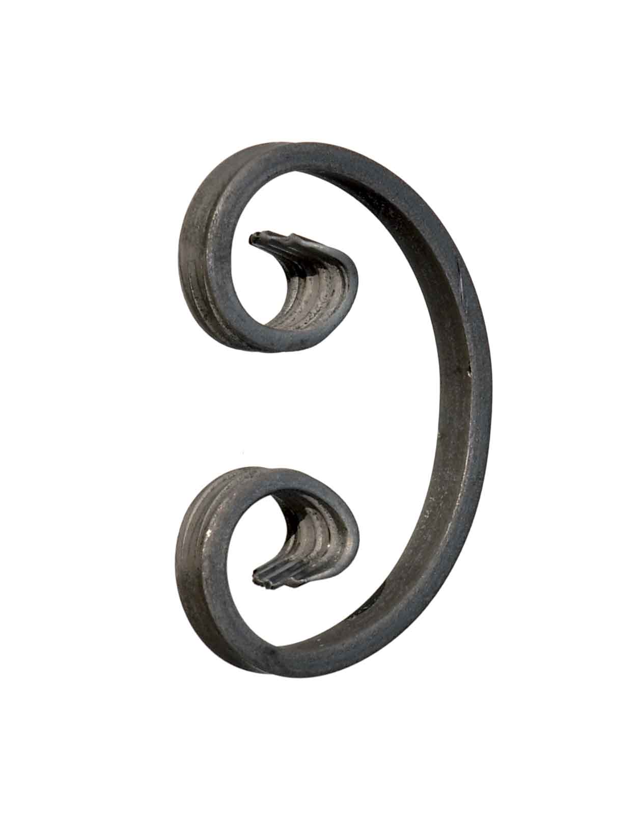 Symmetrischer C-Bogen, aus Flachmaterial 12x6mm glatt, 70x110mm