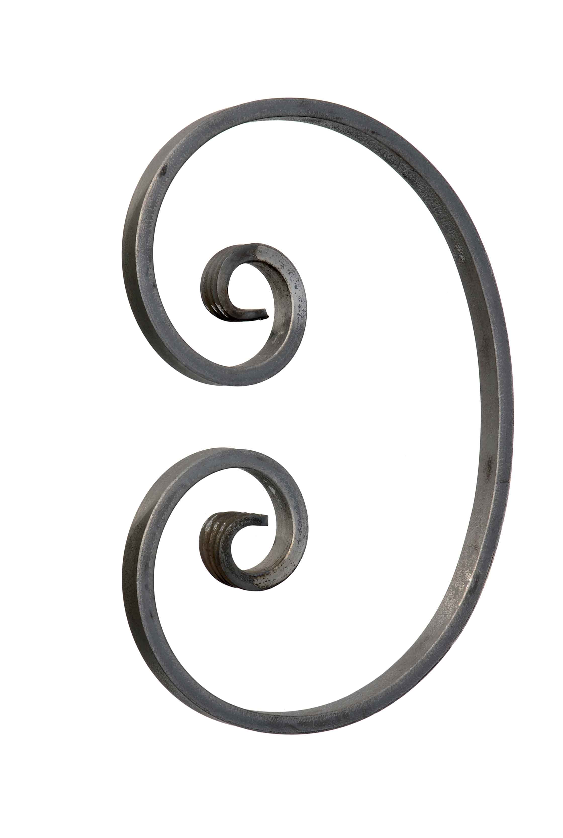 Symmetrischer C-Bogen, aus Flachmaterial 16x8mm glatt, 190x285mm
