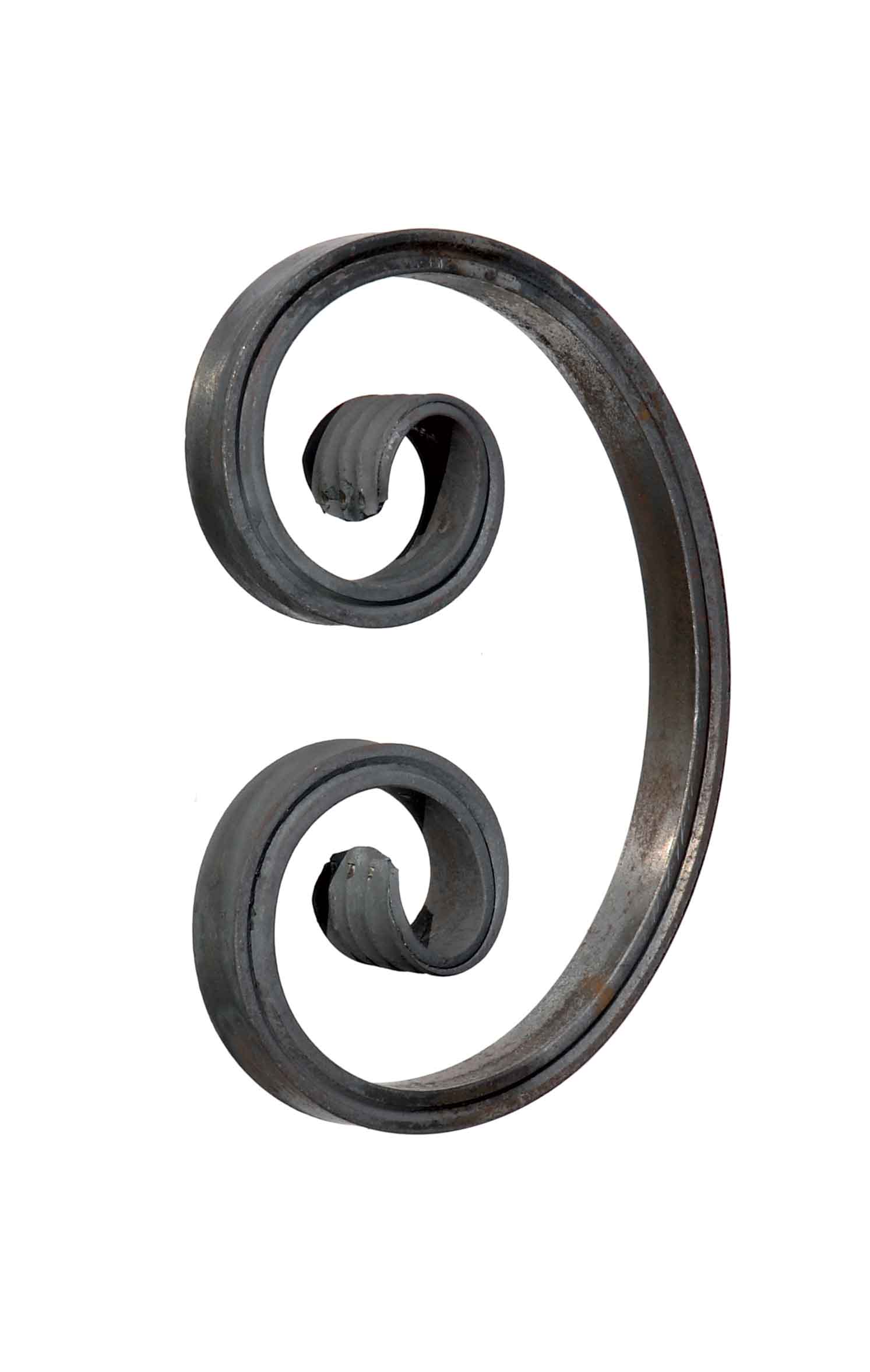 Symmetrischer Barock-C-Bogen, aus Flachmaterial 16x8mm, 105x160mm