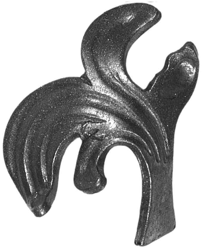 *Zierblatt, Modell 1, 65x60mm, Ausrichtung links