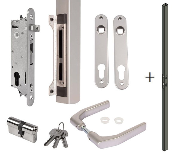 Anschweißprofil-Set FIFTYSET-50U-JA mit  Profil 2000x60x40mm