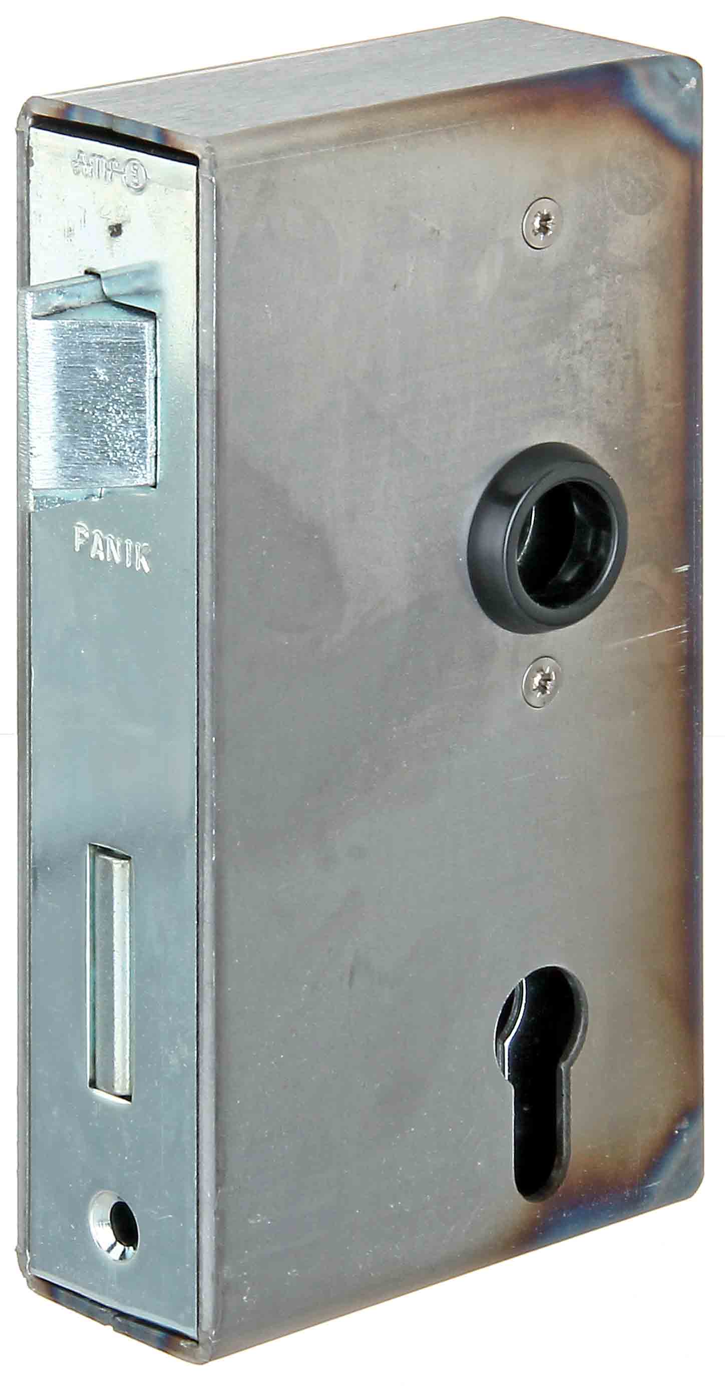 AMF Anti-Panikschloss + Kasten, geteilte Nuss, B: 40mm, DIN links