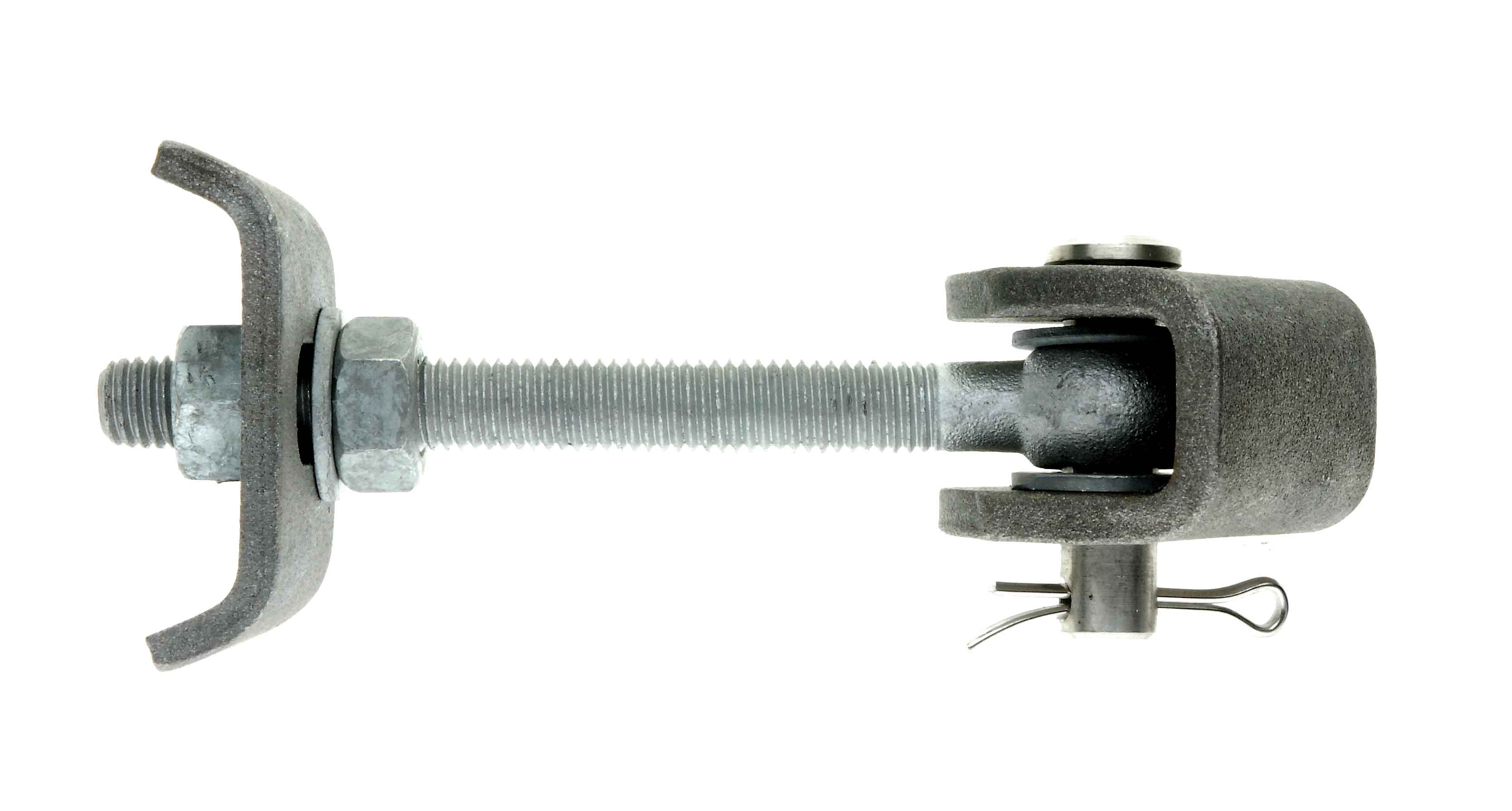 Torband aus Stahl, 180° verstellbar, M12 mit U-Lasche