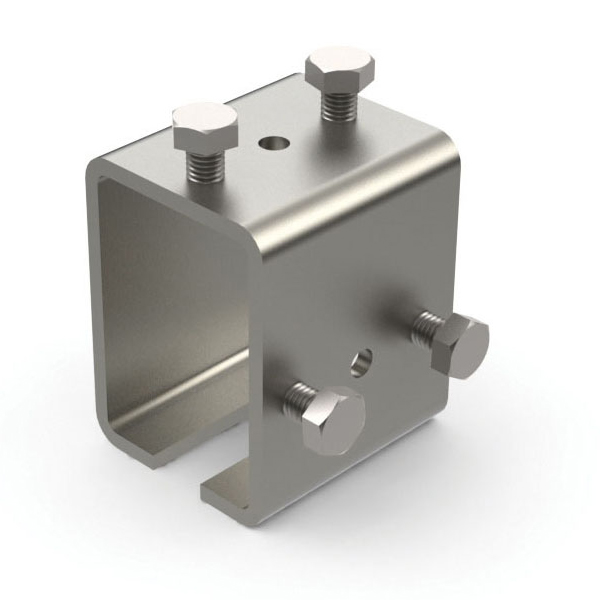 Schienen-Verbinder, System 57x66mm, verzinkt