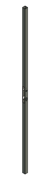 Anschweißprofil, Rohr 40x40x2mm, Länge 2000mm für FORTYLOCK
