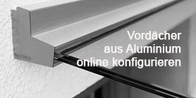 Konfiguration für Vordächer starten